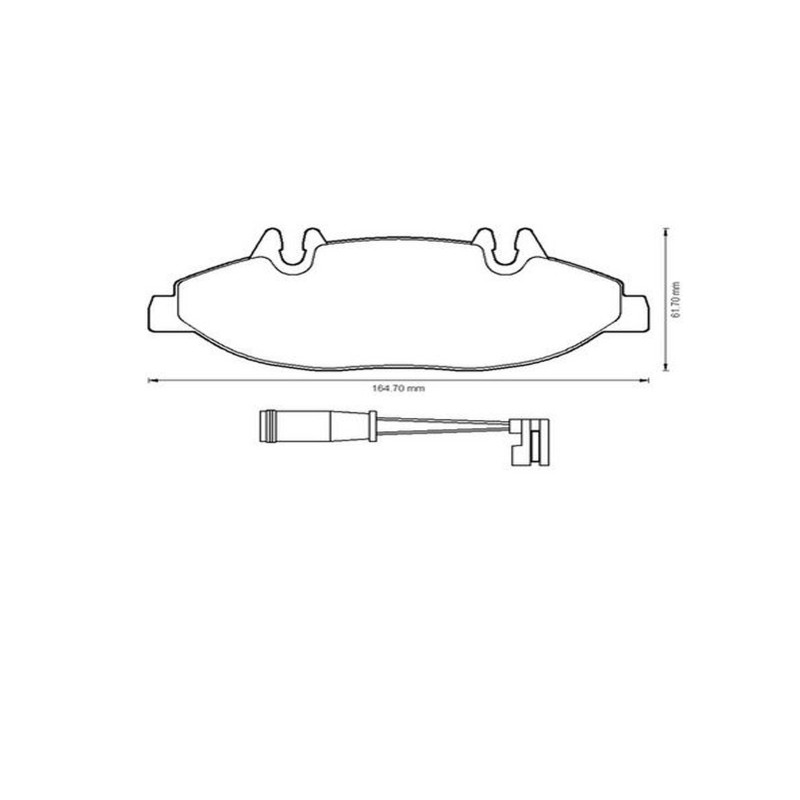 Front brake pads JURID 573221J