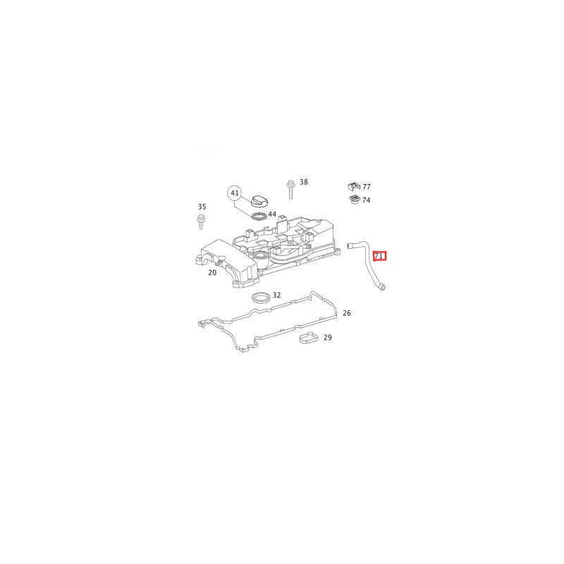 Σωληνάκι αναθυμιάσεων Mercedes-Benz A2710160481