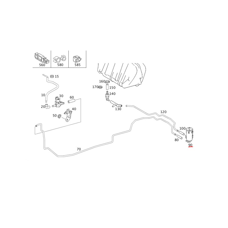 Φίλτρο ενεργού άνθρακα Mercedes-Benz A0004700159