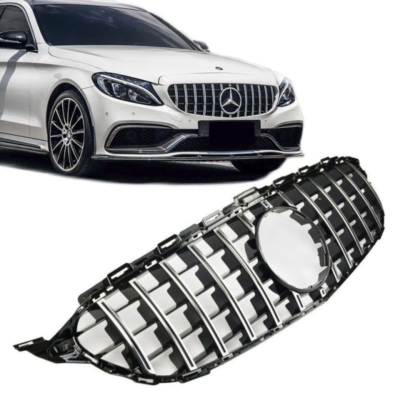 Μάσκα προφυλακτήρα Mercedes-Benz c-class w205 gt panamericana look