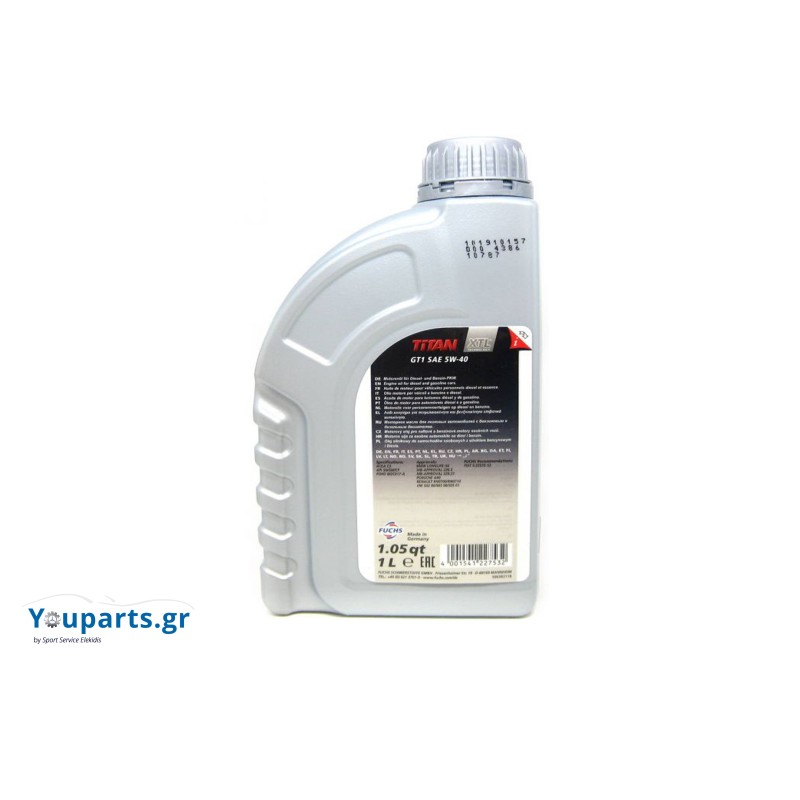 FUCHS TITAN GT1 5w40 λίπαντικο κινητήρα 1L