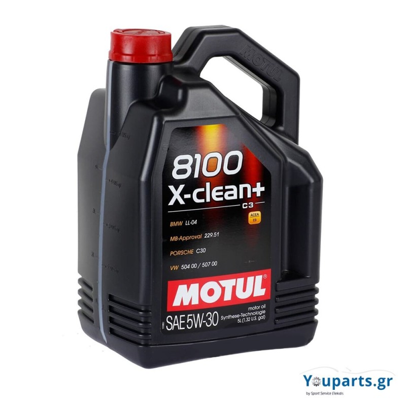 Fully Synthetic Car engine Oil Motul 8100 X-CLEAN + C3 504/507 5W-30 5lt