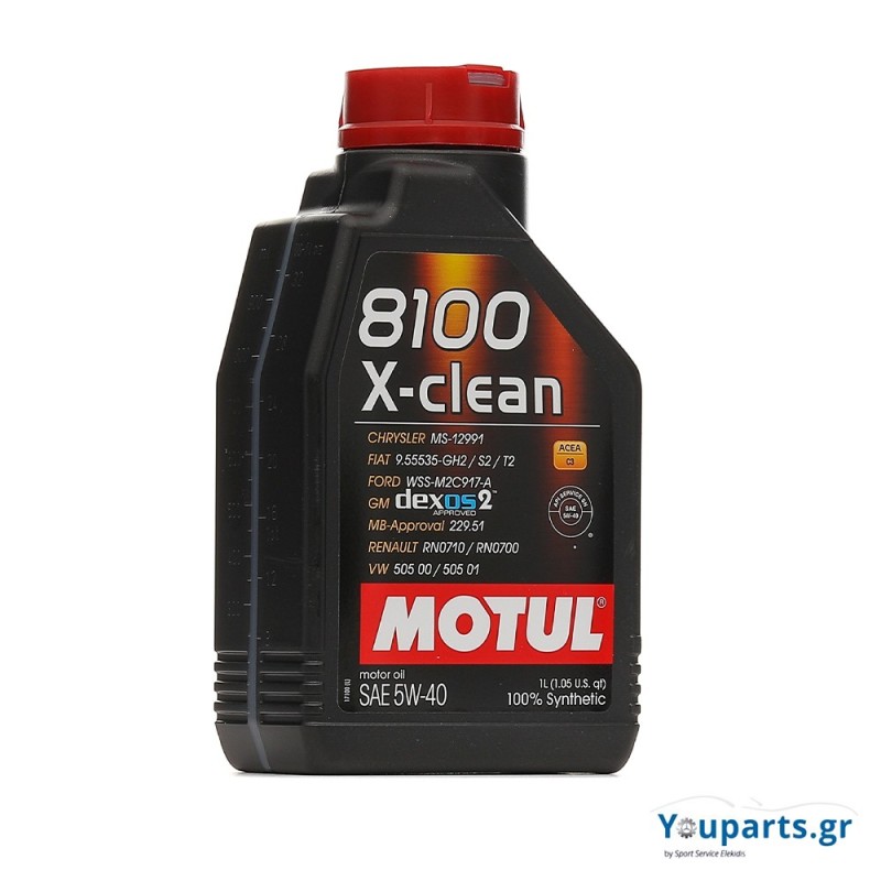 MOTUL Engine Oil 8100 X-CLEAN 5W-40 C3, 1lt