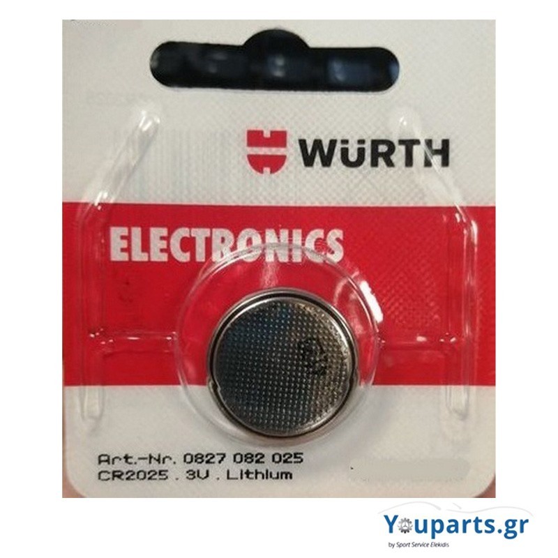 WURTH LITHIUM BATTERY 3 V , BUTTON TYPE