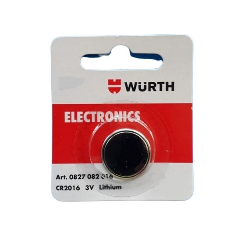 Wurth Lithium Battery CR2016 3V 0827082016