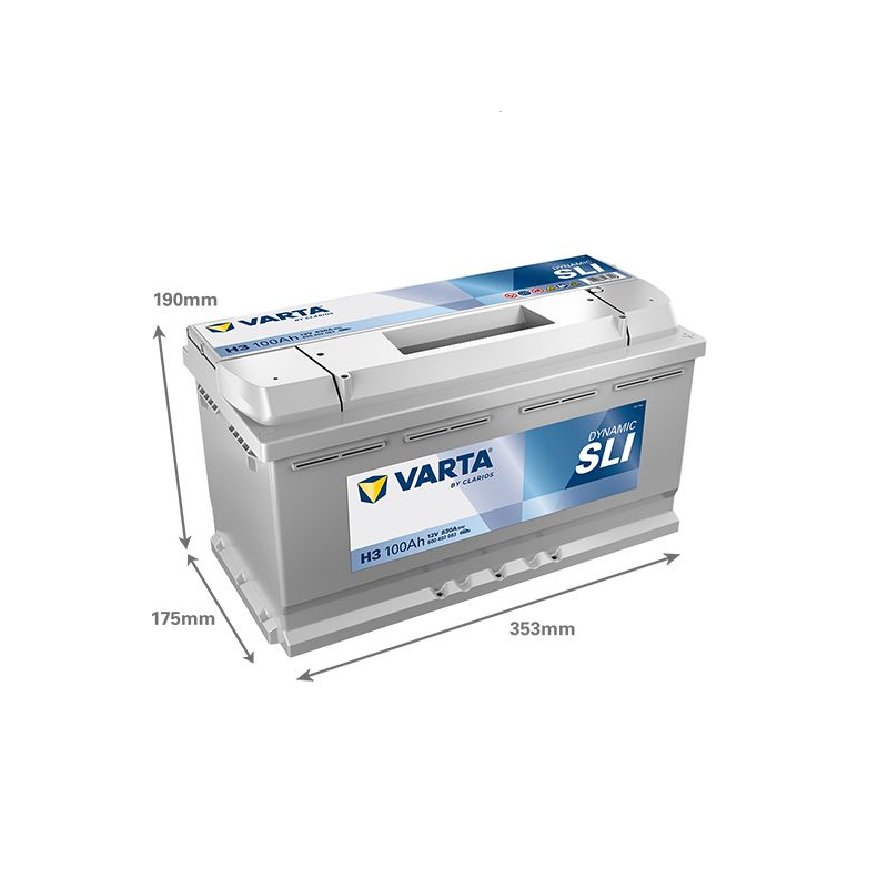 VARTA Battery  SD600402083 12V 100Ah/830A DYNAMIC SLI