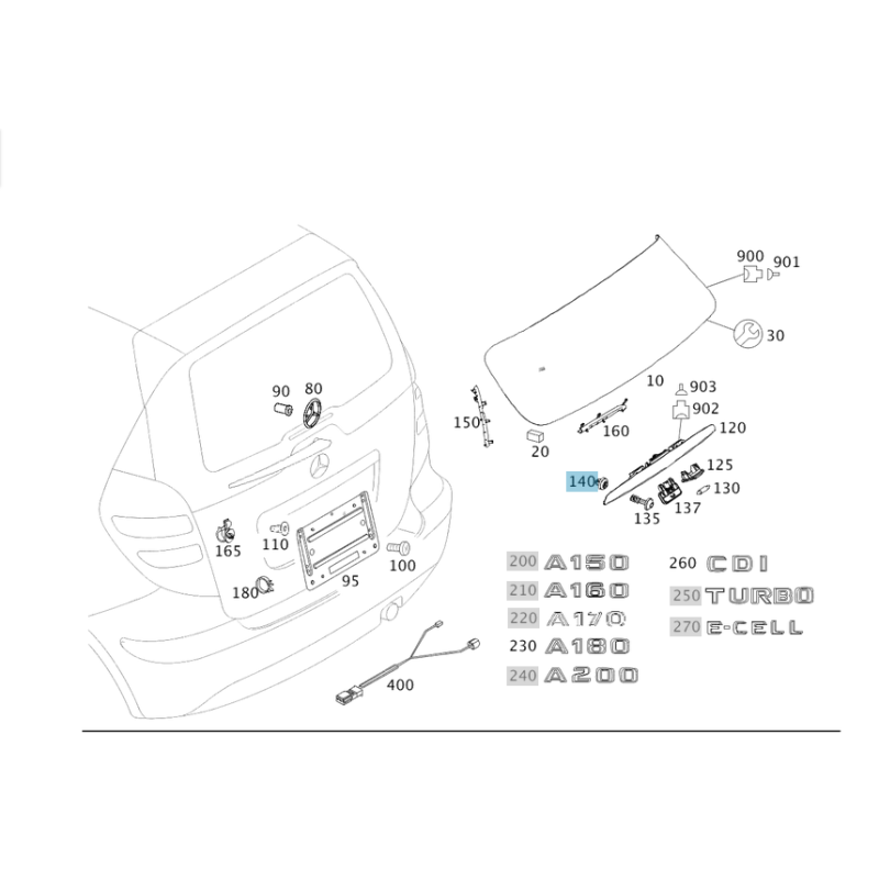Βίδα ασφαλείας/Παξιμάδι διαστολής Mercedes Benz A0009982685,
