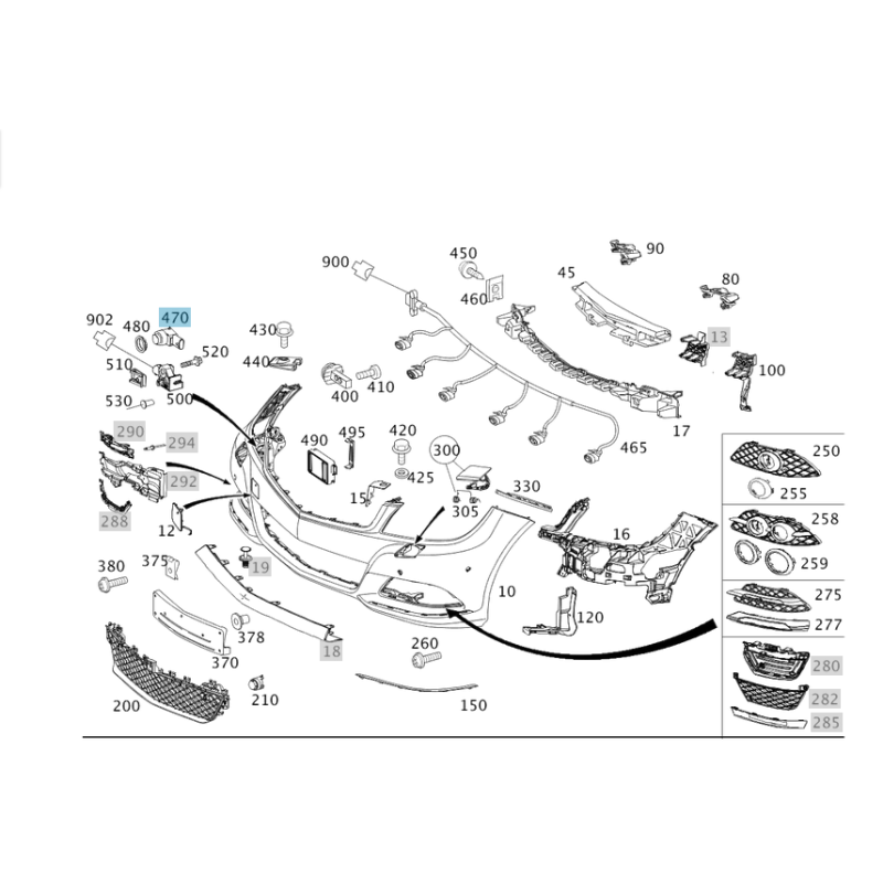 PDC - Park Distance Control Mercedes-Benz BOSCH 0263009638
