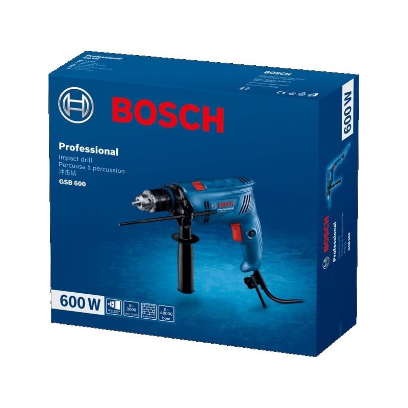 Κρουστικό δράπανο Bosch GSB 600 Professional Impact Drill