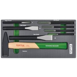 Hammer, Punch & Chisel Set 8PCS  TOPTUL