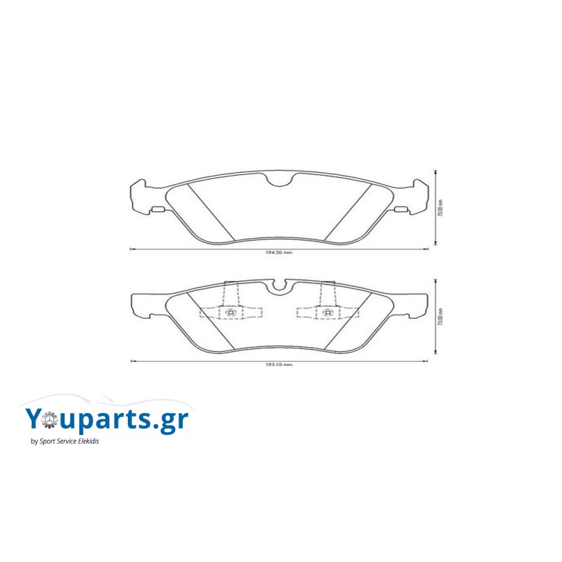 Front brake pads JURID 573175J