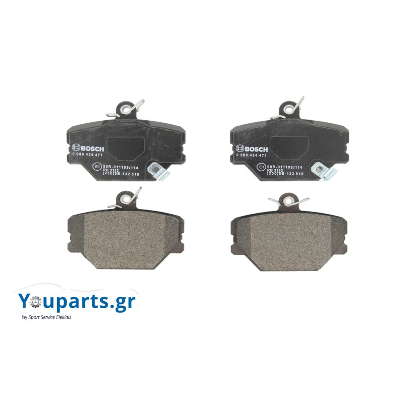 Front brake pads BOSCH 0986242471