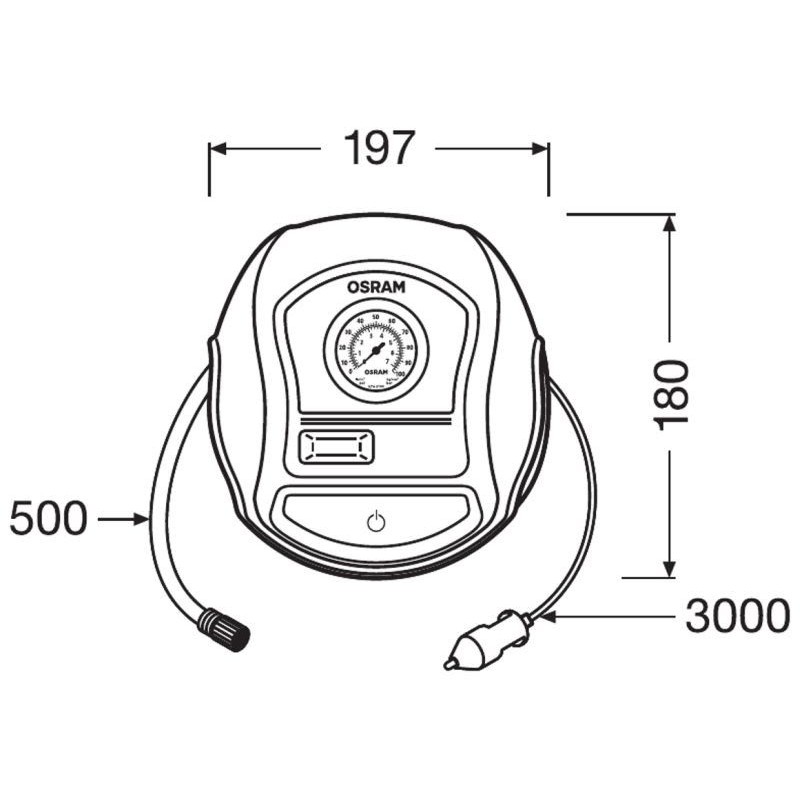 Κομπρεσέρ αέρα OSRAM 12V OSR OTI200
