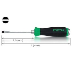 Go-Thru Slotted Screwdrivers TOPTUL 150mm