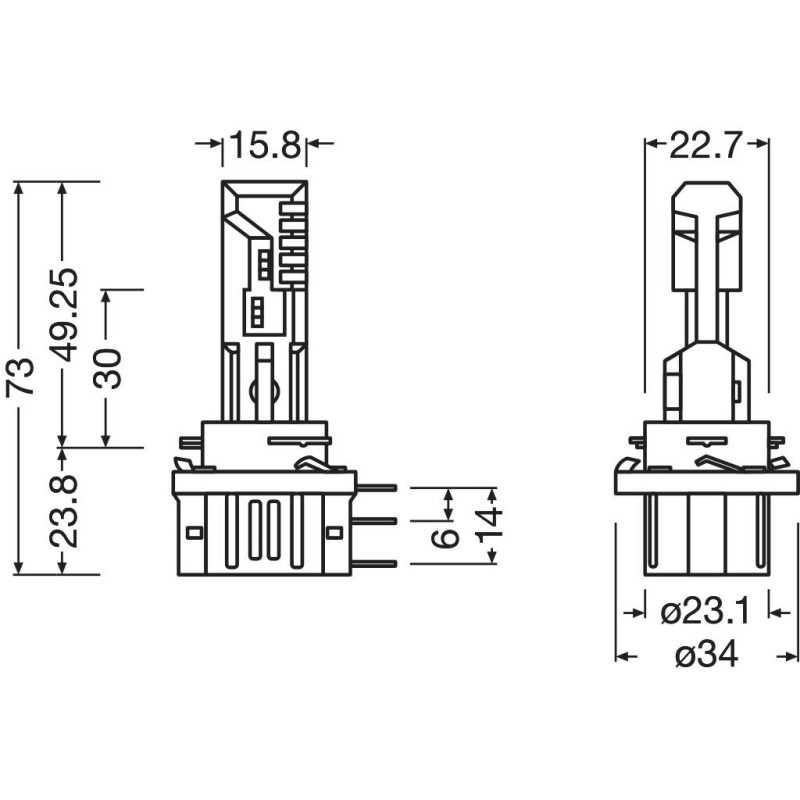 Osram LEDriving HL EASY H15 OSR64176DWESY-2HB