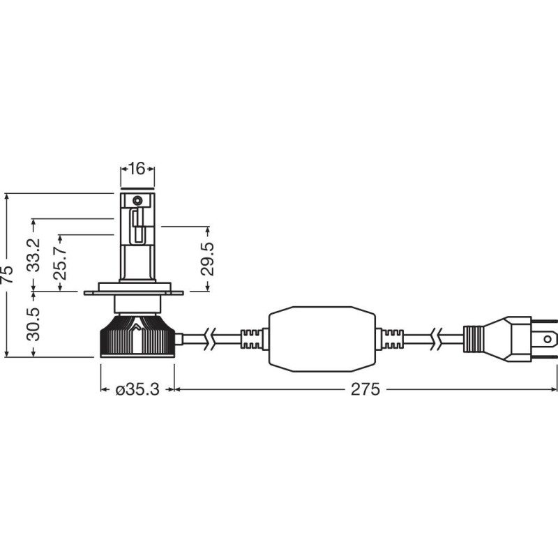 OSRAM LEDriving HL Intense NXT H4 OSR64193DWINN-2HB
