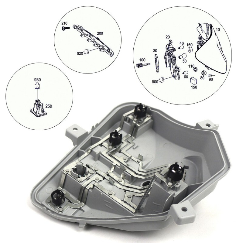 Πλακέτα φανού πίσω αριστερά Mercedes Benz  W176 A1768200177 65