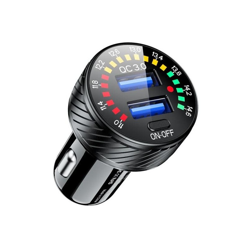 Φορτιστής Μοτοσυκλέτας & Αυτοκινήτου 4RIDE Z8-A-2xUSB QC3.0 18W