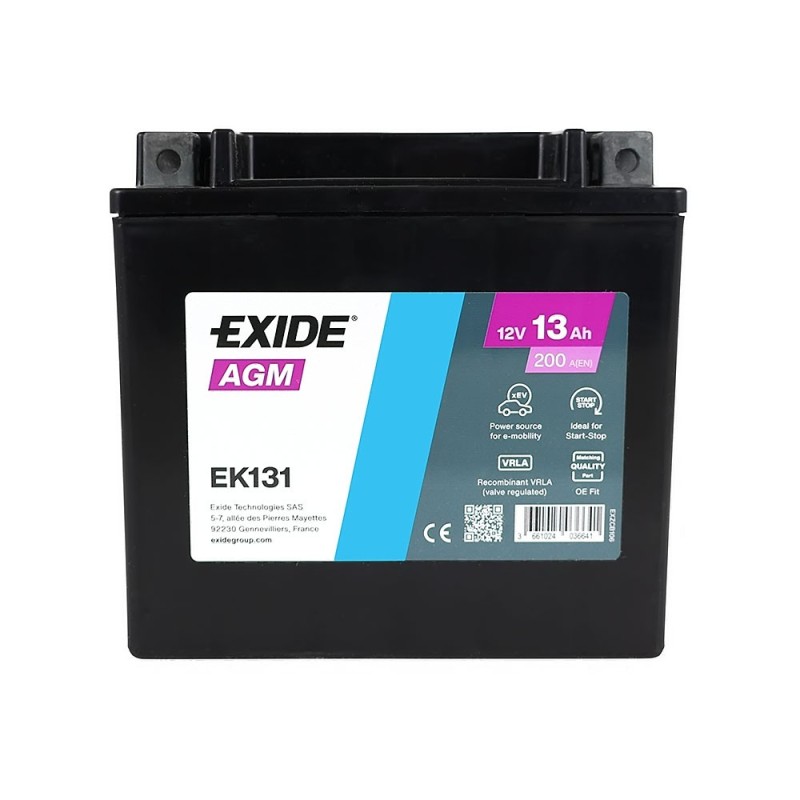 Car battery START-STOP EXIDE (A2115410001) EK131