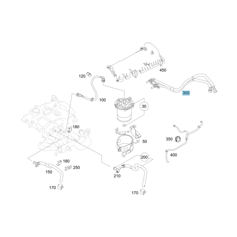 Σωλήνας Καυσίμου Mercedes X-Class (W470) A6990780200