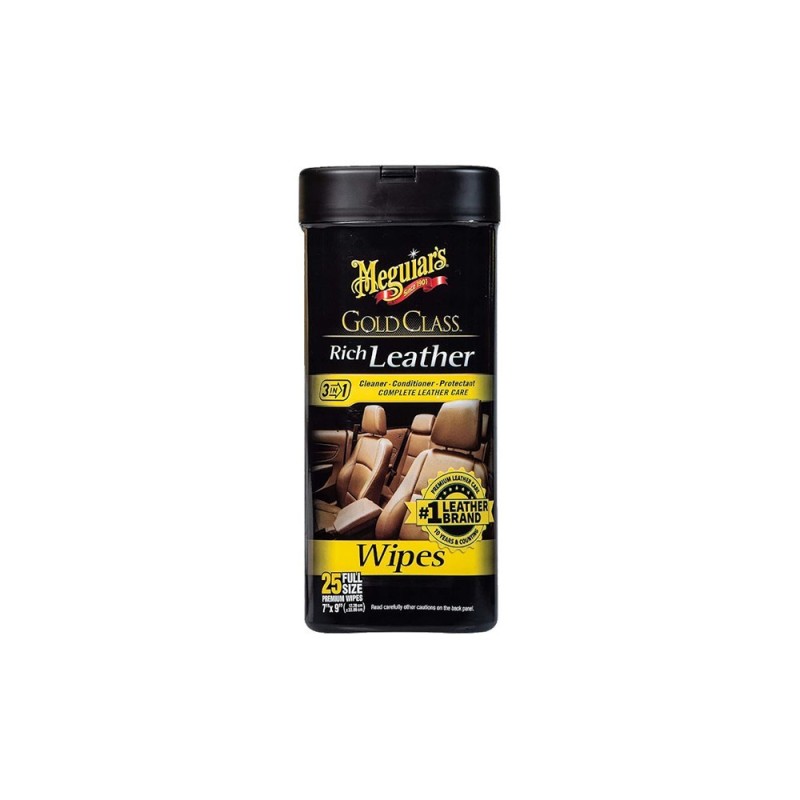 Meguiar's Gold Class Rich Leather Wipes 3in1 G10900 (25τμχ)