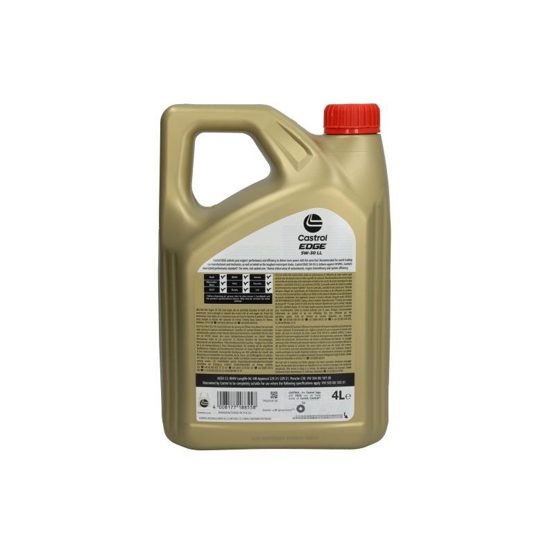 Castrol EDGE 5W-30 LL Λιπαντικό Κινητήρα (1L / 4L / 5L) | [youparts.gr]