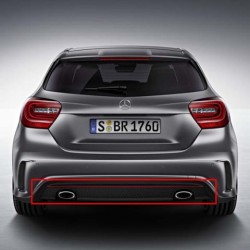 Διαχύτης Πίσω Τύπου AMG Mercedes W176 (12-18) | Αντίστοιχο A1768804840