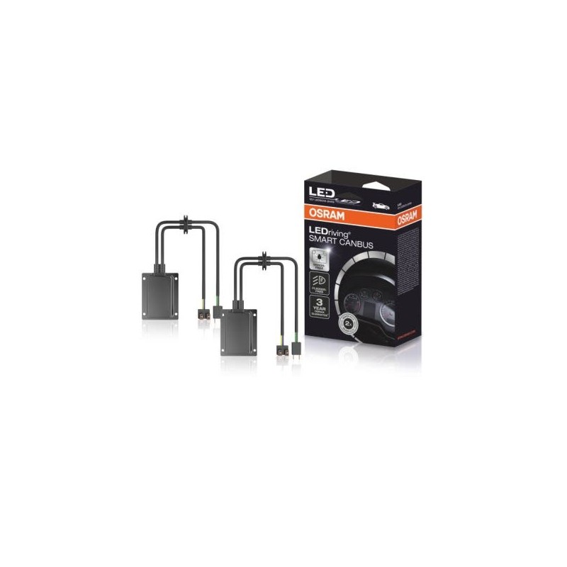 OSRAM LEDriving Smart Canbus H7 (LEDSC01) – LED Error Canceller & Bypass Kit (Pack of 2)
