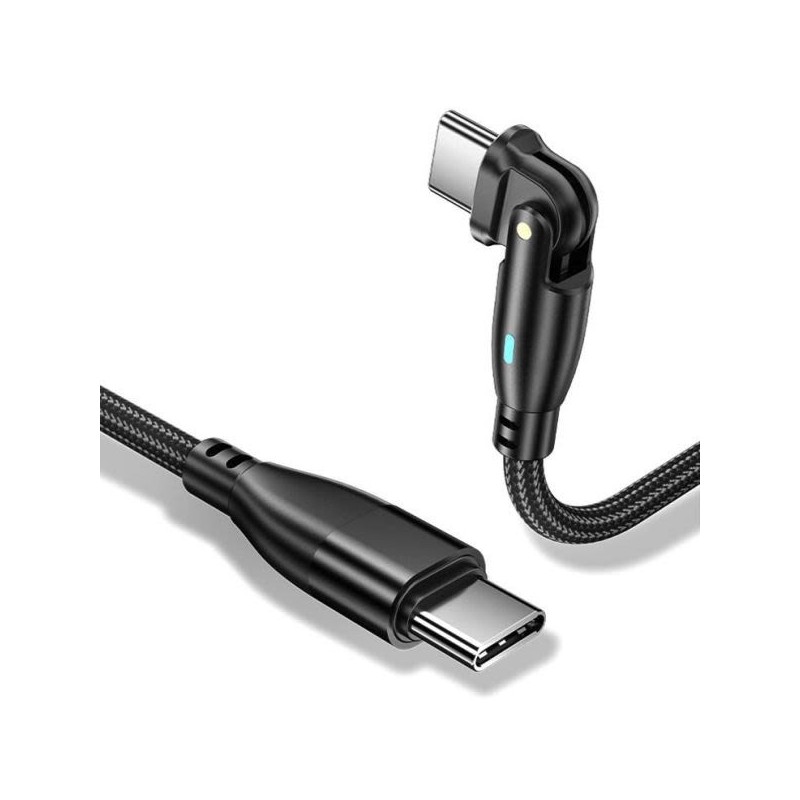 Καλώδιο USB-C σε USB-C Extremestyle Spider Rotation 180° 60W (1.5m) | KAB000355