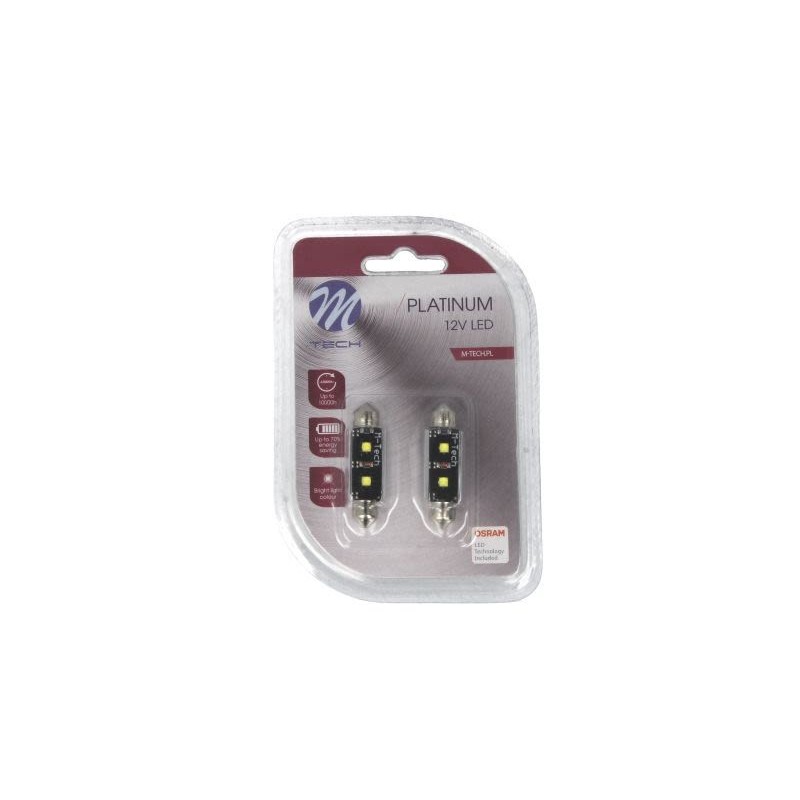 M-Tech Platinum C5W 41mm 12V 6000K Canbus