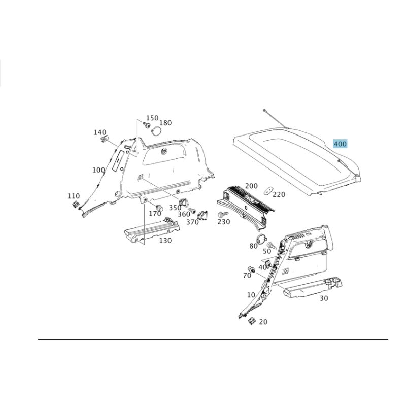 Εταζέρα Mercedes A-Class W176 (12-18) Aftermarket | A1766900149 εταζιέρα