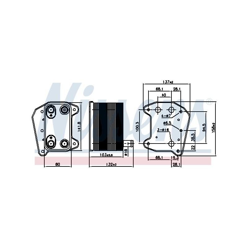Ψυγείο Λαδιού Nissens 90974 | Mercedes W210 ML W163 CDI