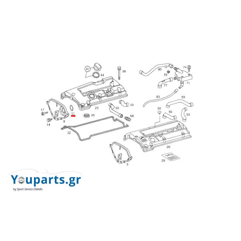Seal ring Mercedes-benz A0179972148