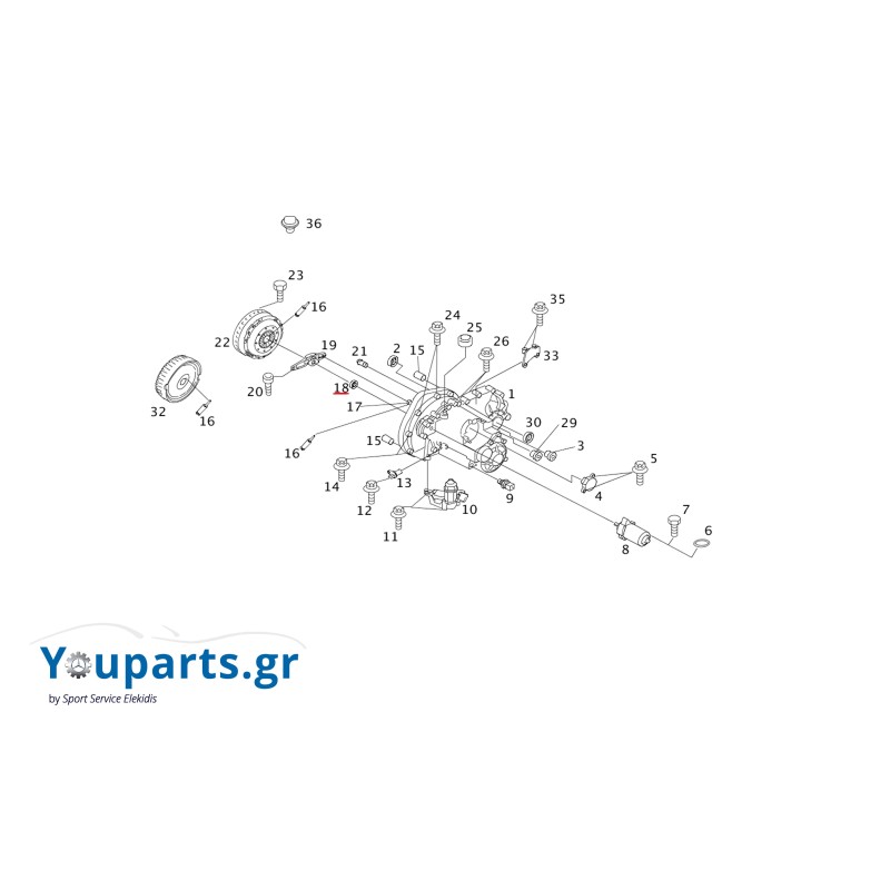 Crankshaft seal (transmission) SMART 450/452 Q0002620V000000000